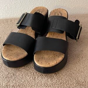 KORK-EASE Woman's Taige Leather Heeled Sandal size 10